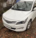 Реснички (накладки) на фары Hyundai Solaris 2014-2017 рестайл